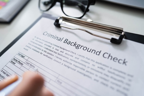 Criminal Background Check Form On Clipboard Criminal Background Check Form On Clipboard