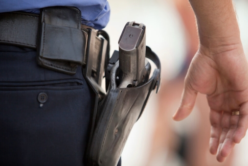Gun In Holster Gun In Holster