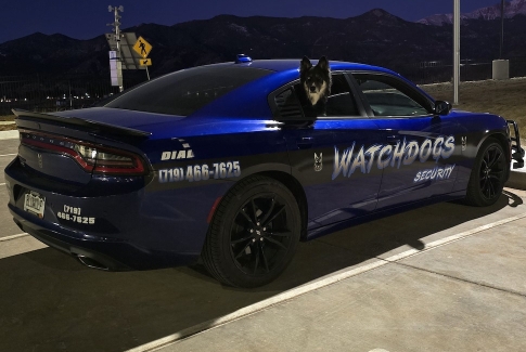 Watchdog Security Vehicle With Dog Watchdog Security Vehicle With Dog